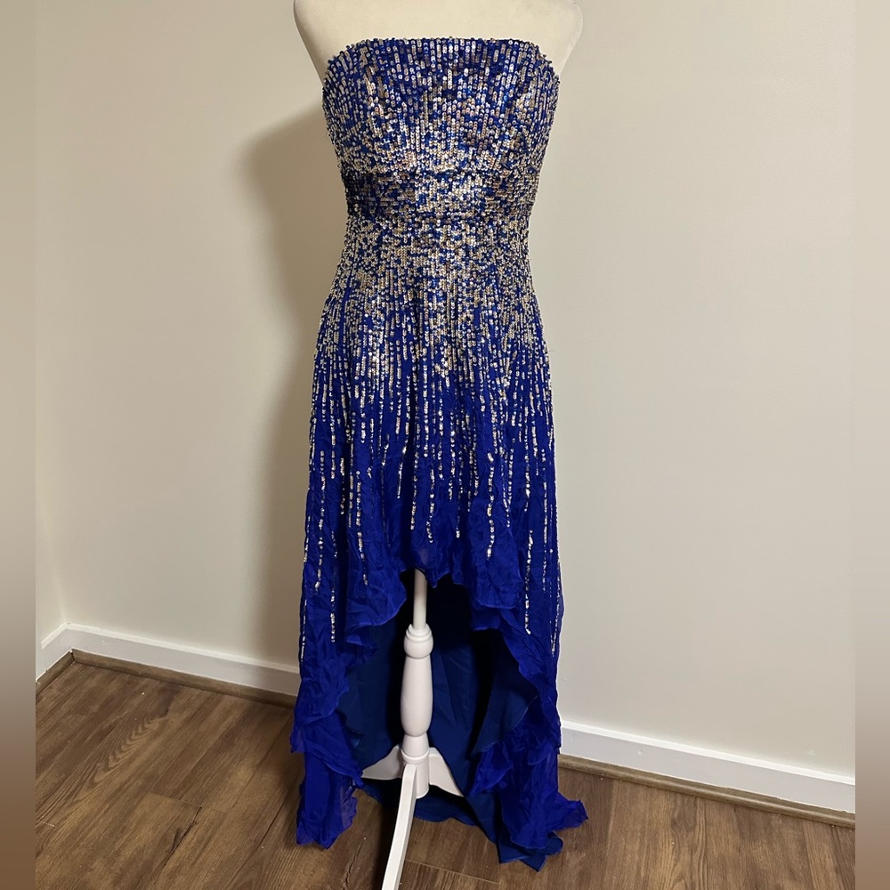 Sherri Hill High Low Sequin Dress